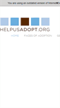 Mobile Screenshot of helpusadopt.org